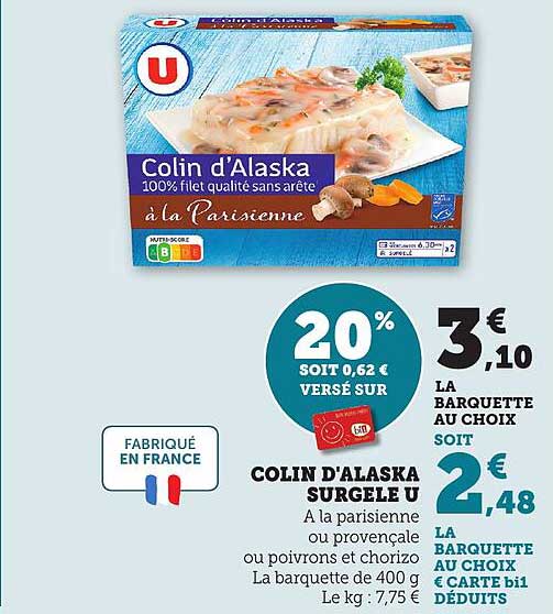 COLIN D'ALASKA SURGELE U