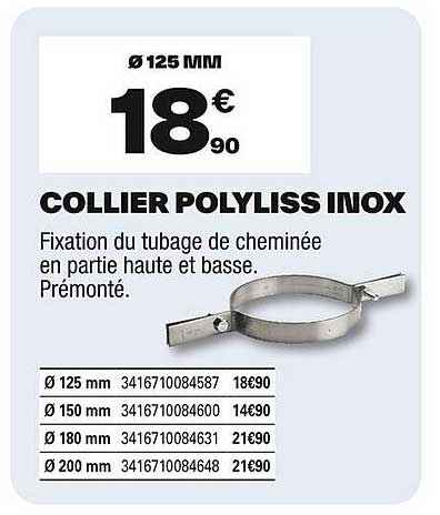 COLLIER POLYLISS INOX