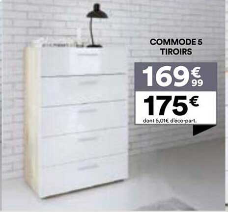 COMMODE 5 TIROIRS