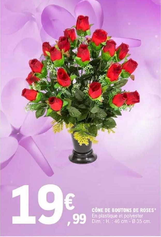 Cône de boutons de roses*