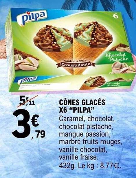 Cônes Glacés X6 "PILPA"
