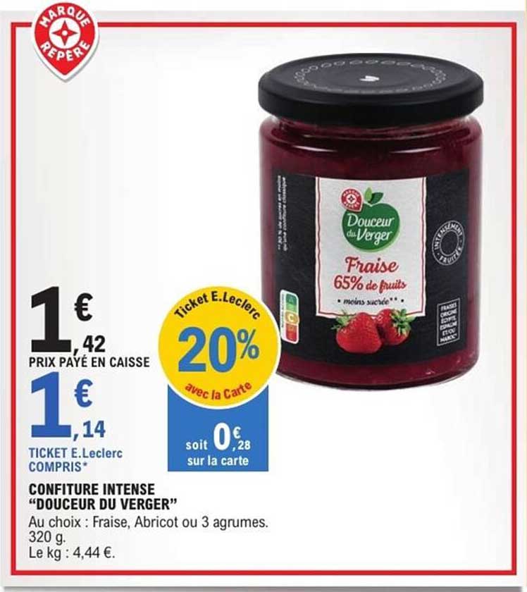 CONFITURE INTENSE "DOUCEUR DU VERGER"