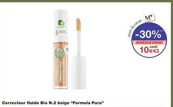 Correcteur fluide Bio N.2 beige "Formula Pura"