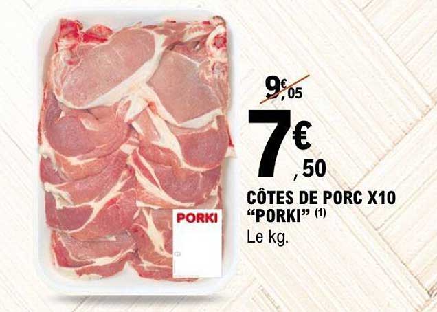 CÔTES DE PORC X10 "PORKI"