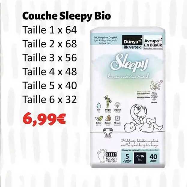 Couche Sleepy Bio