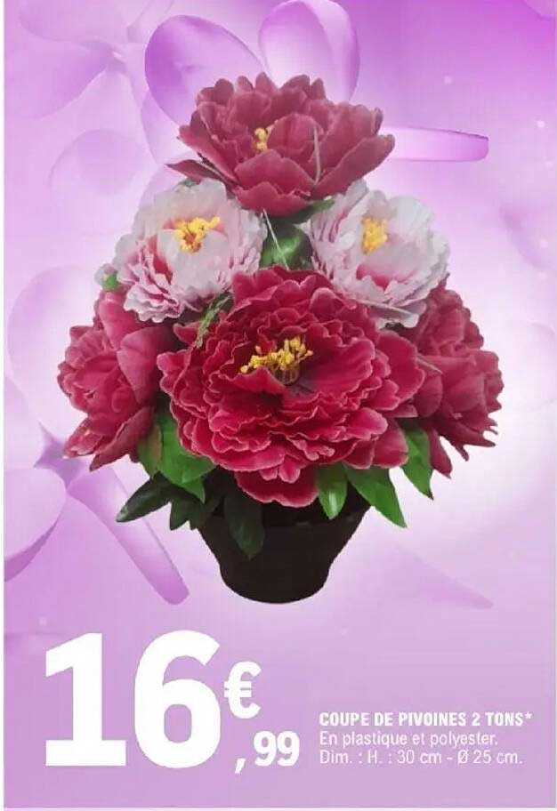 COUPE DE PIVOINES 2 TONS