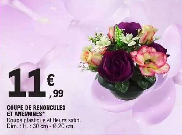 COUPE DE RENONCULES ET ANÉMONES*