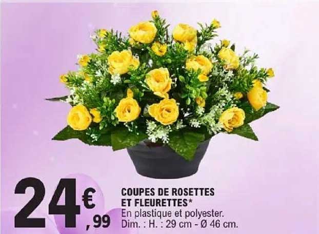 COUPES DE ROSETTES ET FLEURETTES*