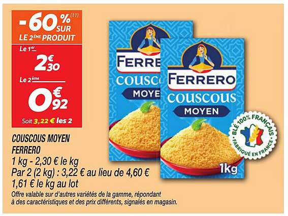 COUSCOUS MOYEN FERRERO