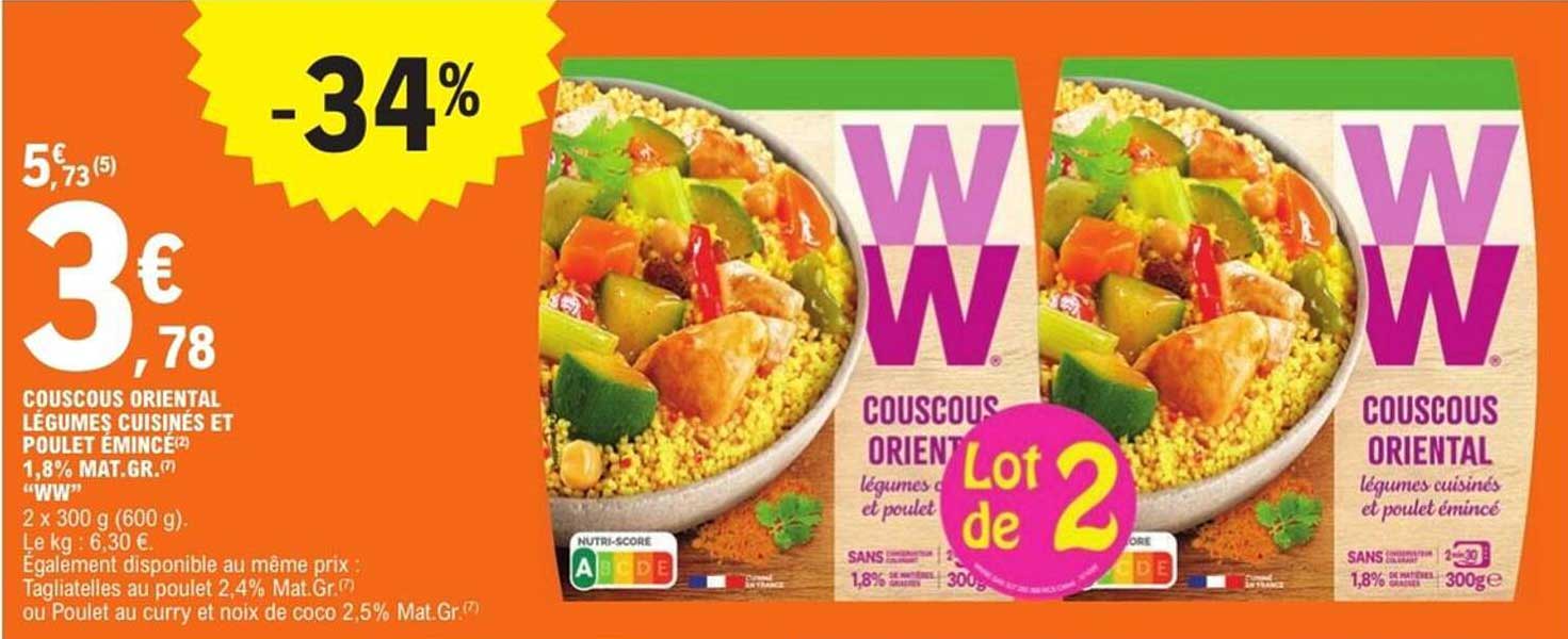Couscous Oriental Légumes cuisinés et Poulet émincé