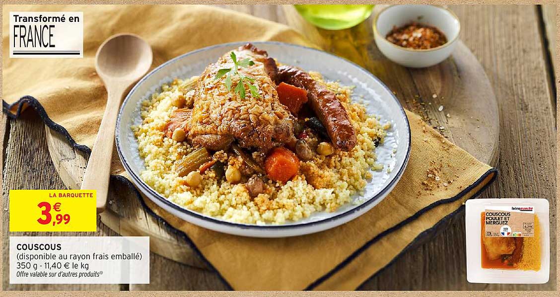 Couscous poulet et merguez