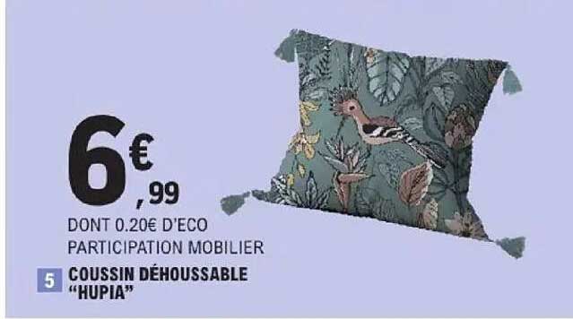 COUSSIN DÉHOUSSABLE "HUPIA"
