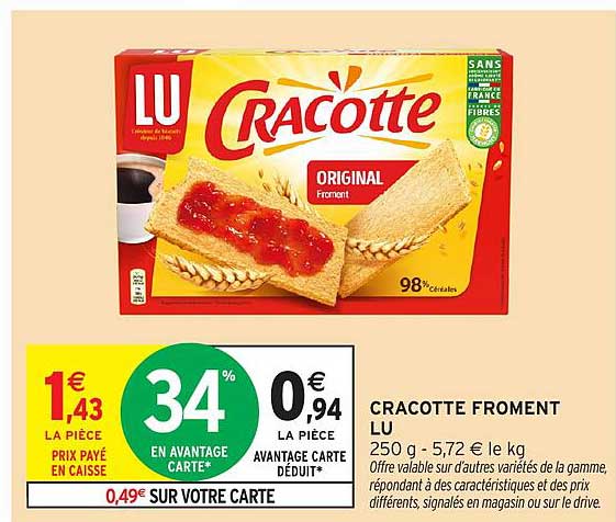 CRACOTTE FROMENT LU
