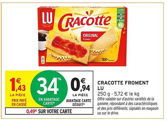 CRACOTTE FROMENT LU
