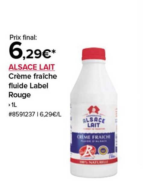 Crème fraîche fluide Label Rouge