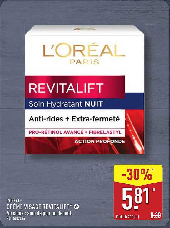Crème Visage Revitalift - Soin Hydratant NUIT