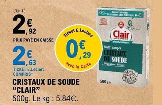 Cristaux de Soude "Clair"