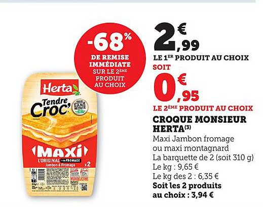 CROQUE MONSIEUR HERTA