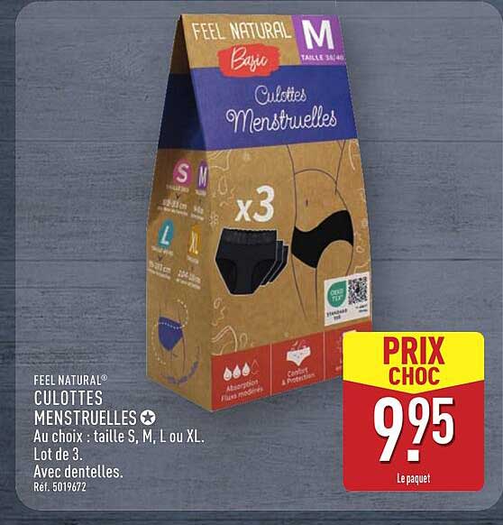 Culottes Menstruelles - Lot de 3