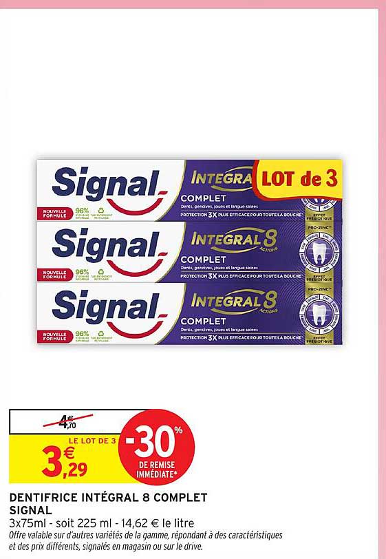 DENTIFRICE INTÉGRAL 8 COMLET SIGNAL