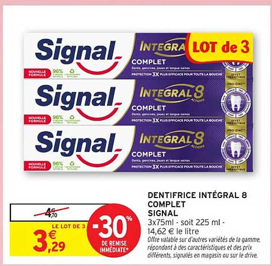 DENTIFRICE INTÉGRAL 8 COMPLET
