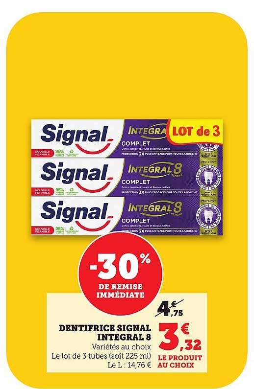 DENTIFRICE SIGNAL INTEGRAL 8