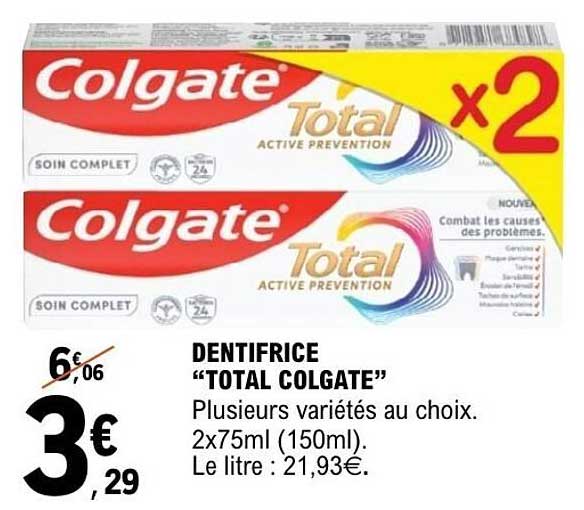 DENTIFRICE “TOTAL COLGATE”