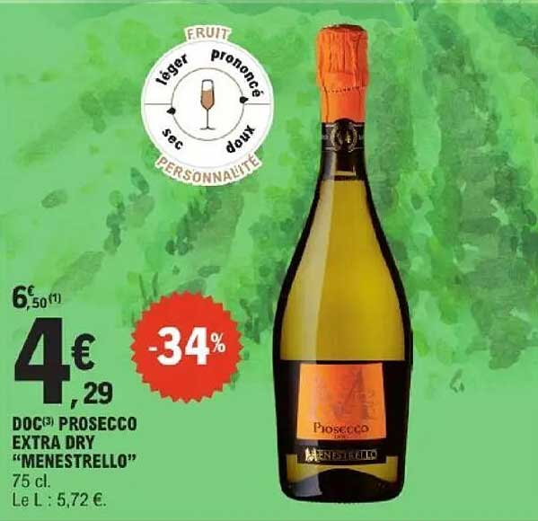 DOC(3) PROSECCO EXTRA DRY "MENESTRELLO"
