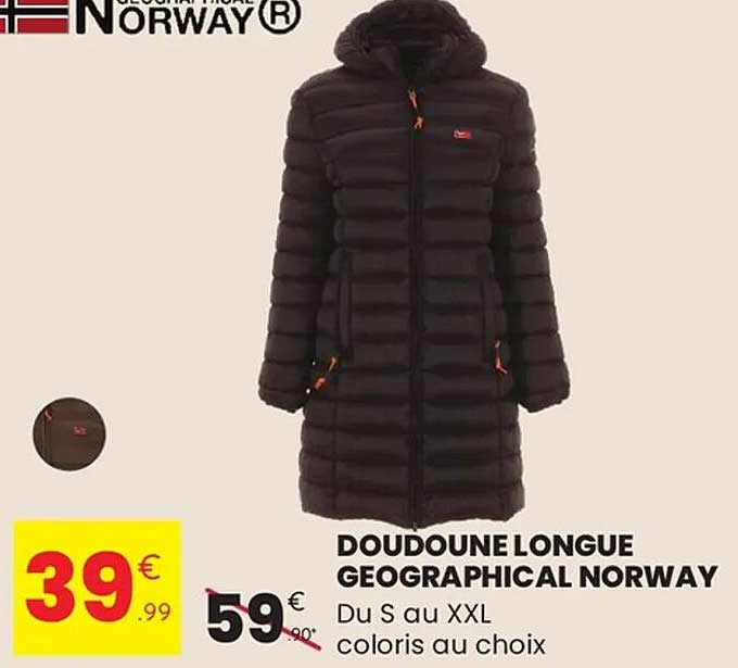 DOUDOUNE LONGUE GEOGRAPHICAL NORWAY