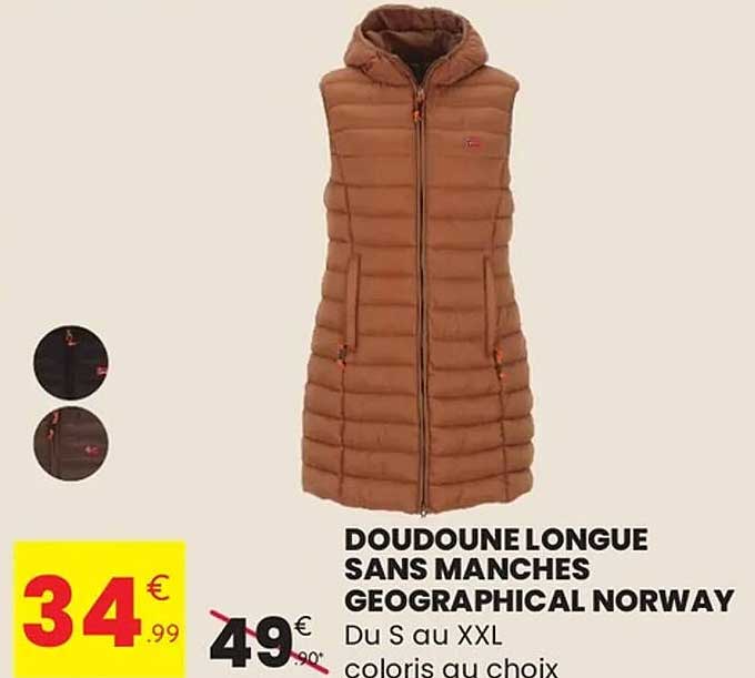 DOUDOUNE LONGUE SANS MANCHES GEOGRAPHICAL NORWAY
