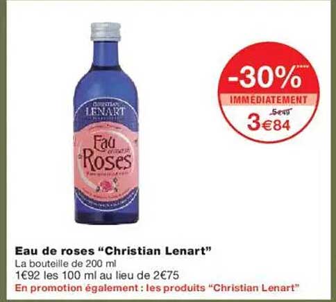 Eau de roses “Christian Lenart”