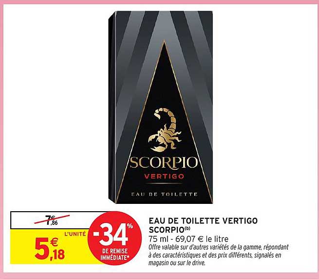 EAU DE TOILETTE VERTIGO SCORPIO