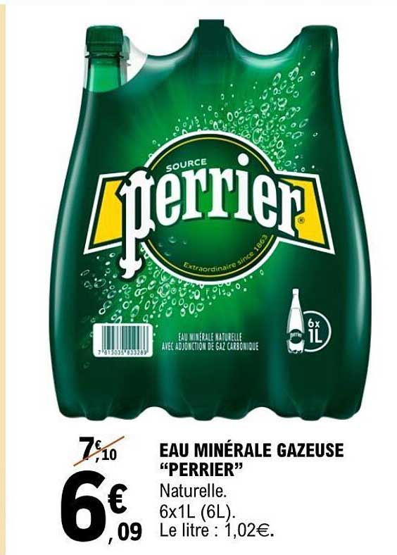 EAU MINÉRALE GAZEUSE "PERRIER"