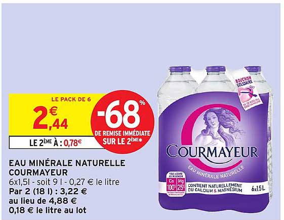 EAU MINÉRALE NATURELLE COURMAYEUR