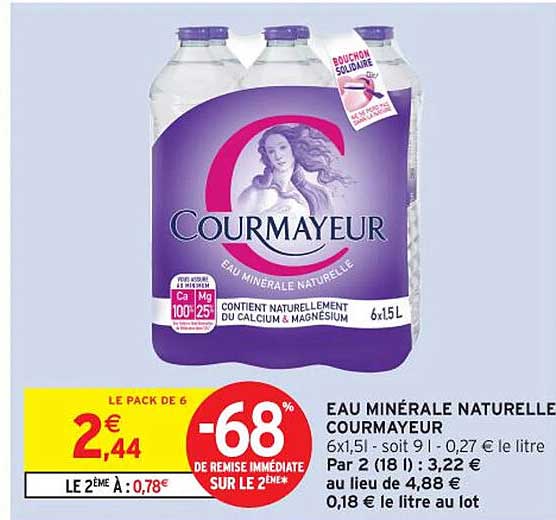 EAU MINÉRALE NATURELLE COURMAYEUR