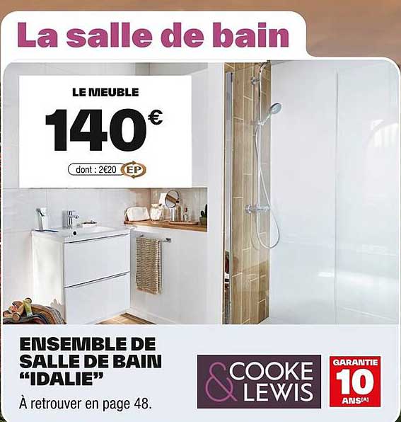 ENSEMBLE DE SALLE DE BAIN "IDALIE"