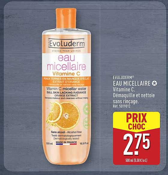 Evoluderm® EAU MICELLAIRE Vitamine C