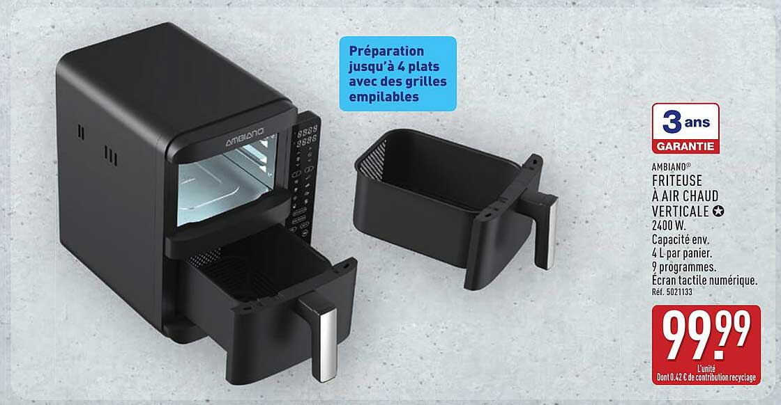 FRITEUSE À AIR CHAUD VERTICALE