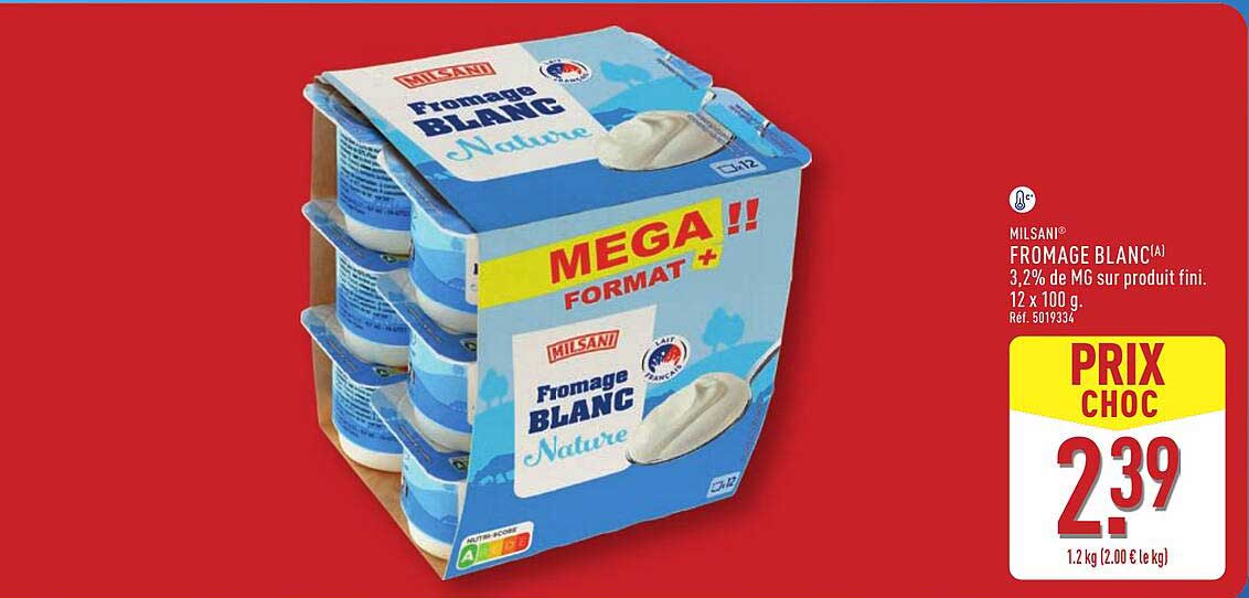 FROMAGE BLANC 12 x 100 g