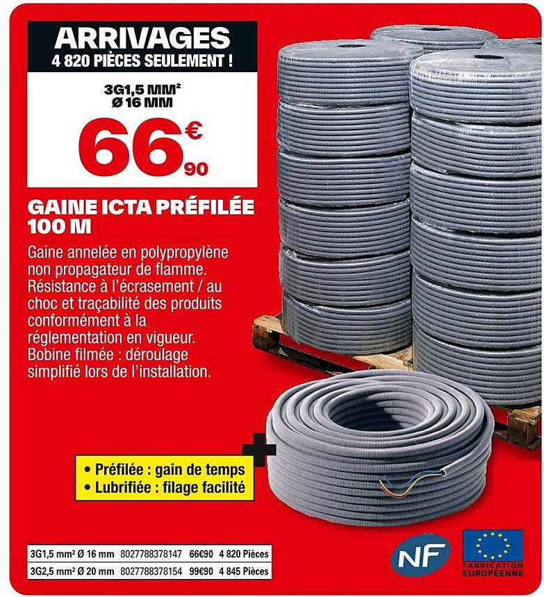 GAINE ICTA PRÉFILÉE 100 M