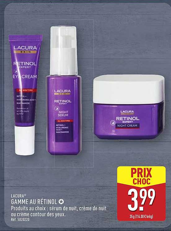 GAMME AU RÉTINOL