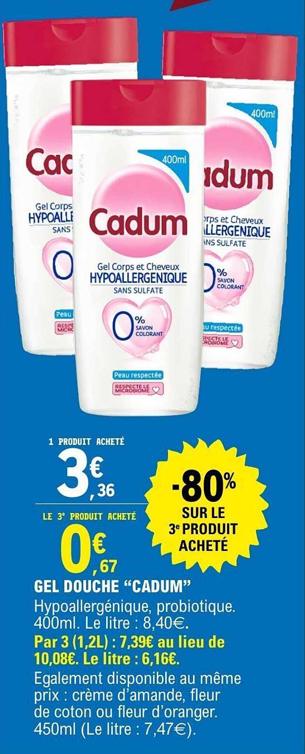 Gel douche "Cadum"