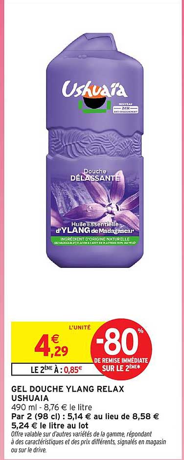 GEL DOUCHE YLANG RELAX USHUAIA