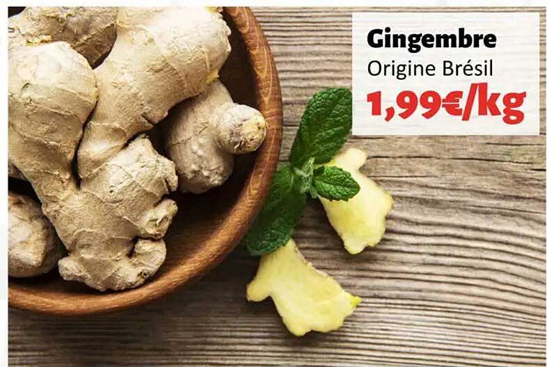 Gingembre Origine Brésil