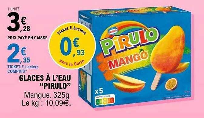 GLACES À L’EAU “PIRULO”