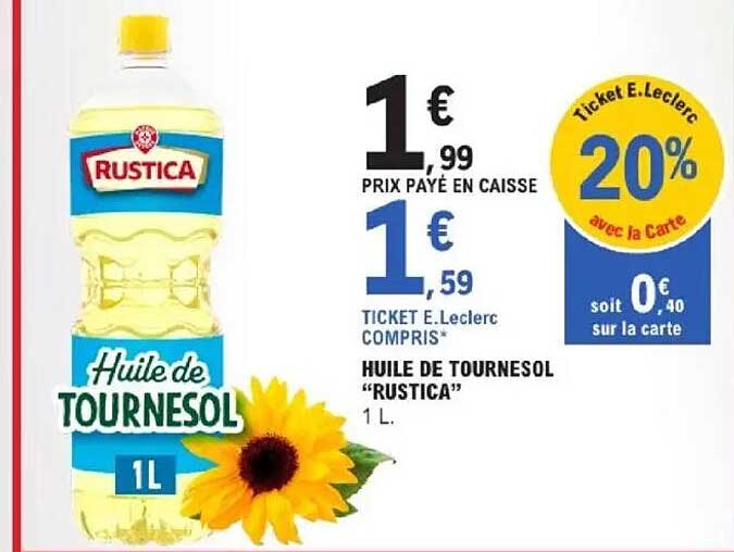 Huile de Tournesol "Rustica" 1L