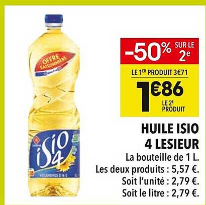 HUILE ISIO 4 LESIEUR