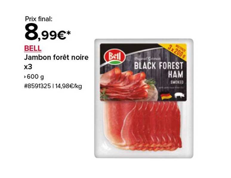 Jambon forêt noire x3