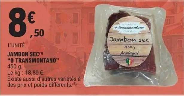 JAMBON SEC - "O TRANSMONTANO"