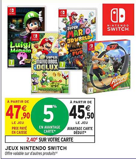 JEUX NINTENDO SWITCH